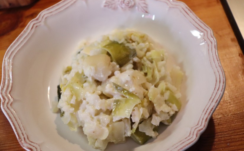 Risotto aux poireaux