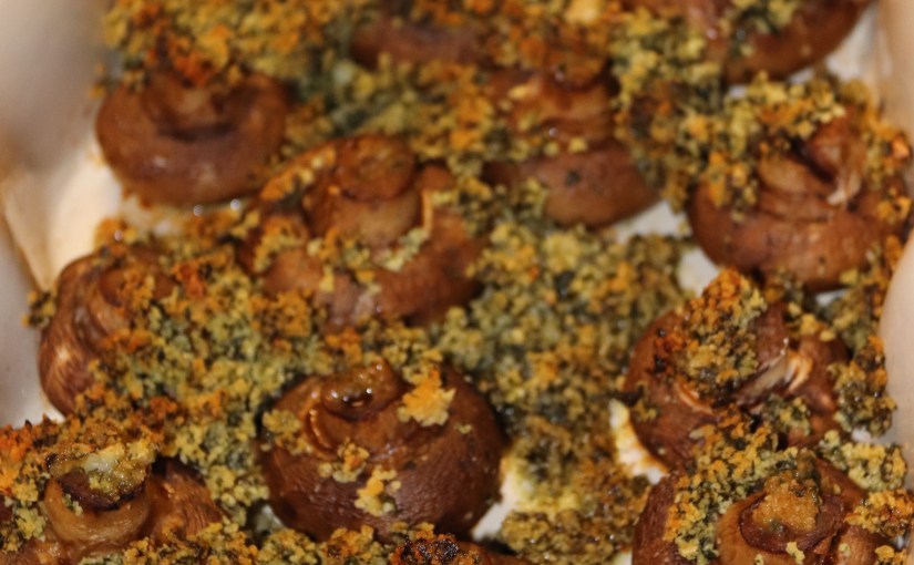 Champignons de Paris en persillade au&nbsp;four