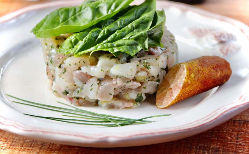 Tartare de dorade au citron&nbsp;caviar