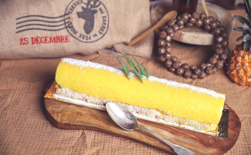 Bûche de Noël comme une piña&nbsp;colada