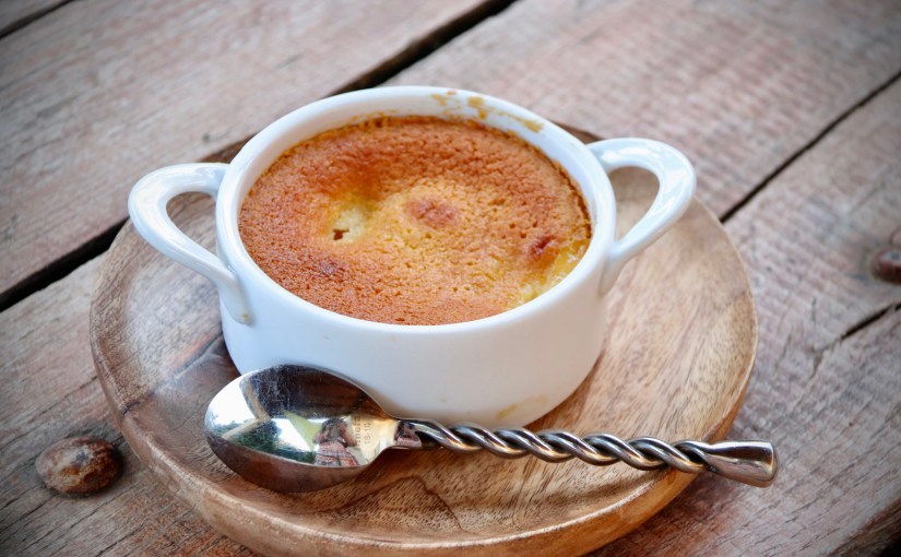 Gratin de pêches à&nbsp;l’amande