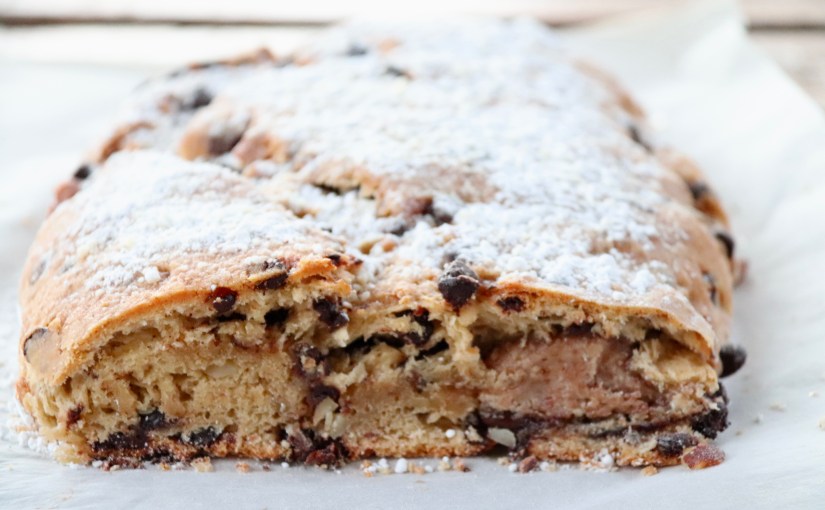 Stollen à l’amande et au&nbsp;chocolat