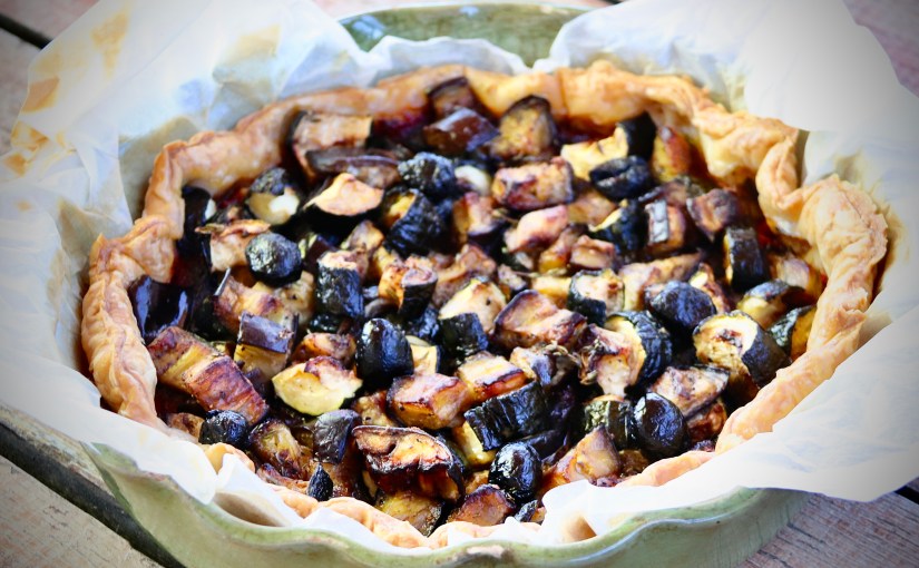Tarte aux légumes grillés à la&nbsp;tapenade
