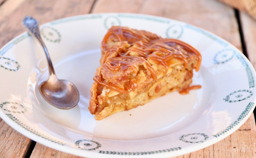 Gâteau moelleux pommes caramel au beurre&nbsp;salé