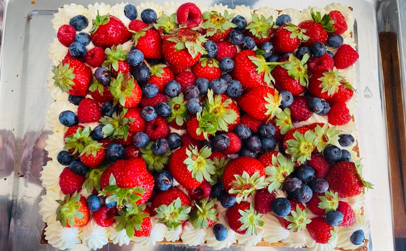 Tarte aux fruits rouges sur sablé&nbsp;breton