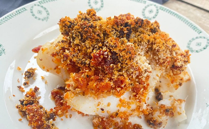 Dos de cabillaud en croûte de&nbsp;chorizo