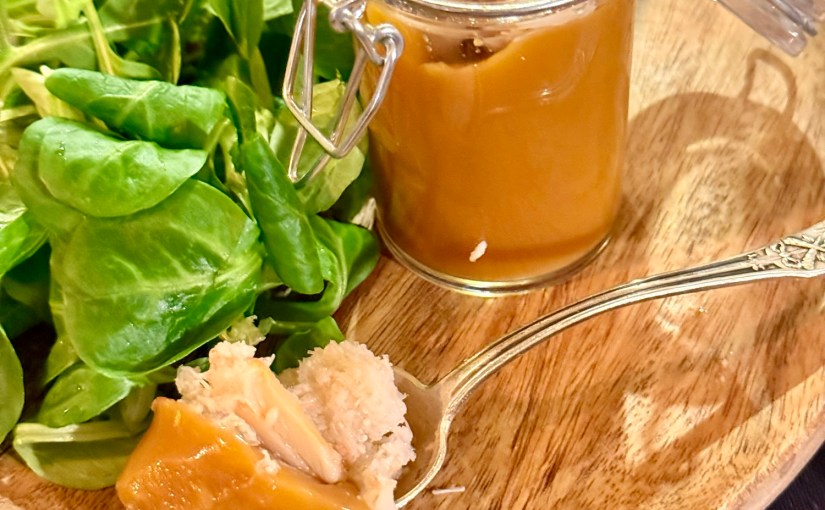 Pana cotta à la bisque de homard et à la chair de&nbsp;crabe